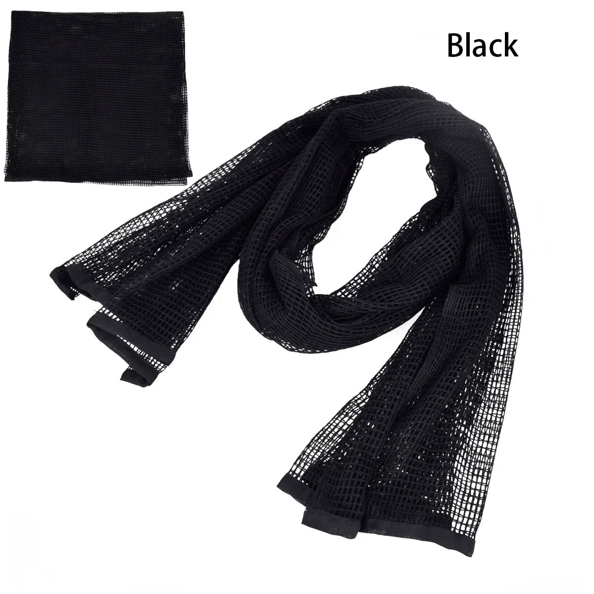 Tactical Cotton Scarf Mesh Neck Keffiyeh Camouflage Face Sniper Veil for Hunting