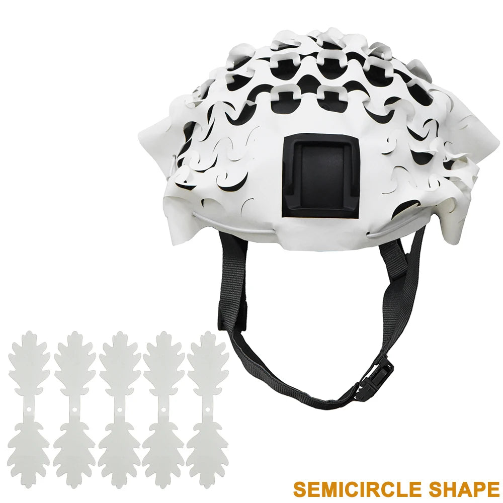 3D Camo Airsoft Helmet Cover – Laser Cut Leaf Shape or Mesh, Paintball Tactical