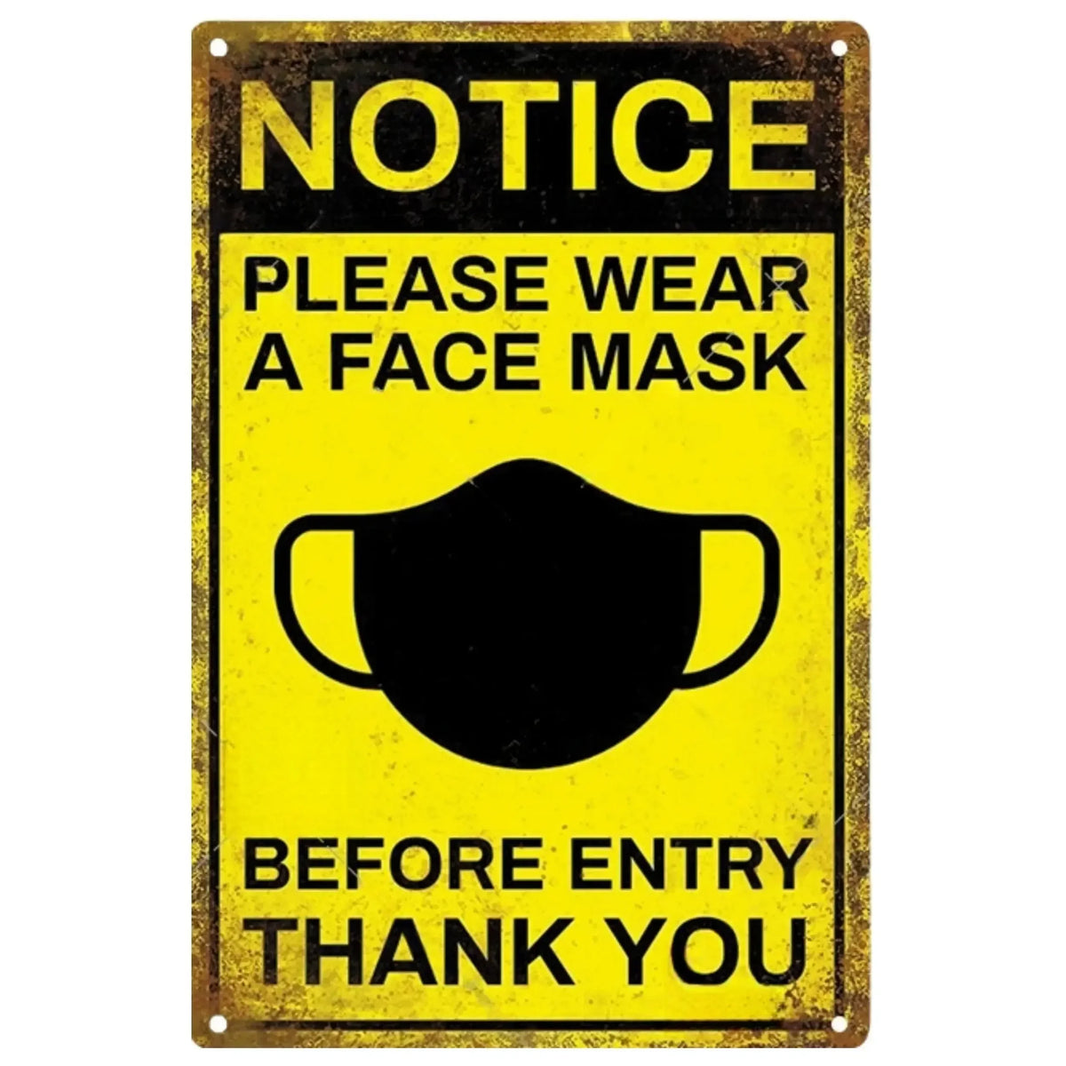Vintage Caution Notice Zone Keep out Metal Sign, Danger, Mancave, Garage, Gift