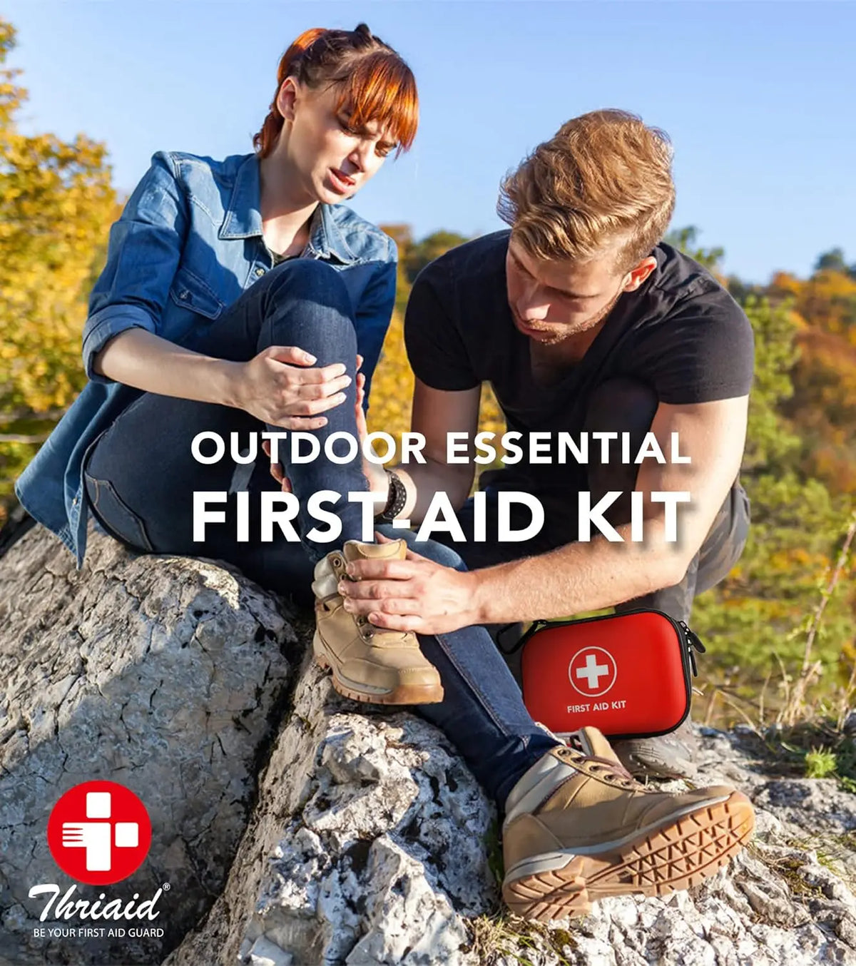 First Aid Kit Complete  92/104/284 Pieces – Compact & Water-Resistant Case