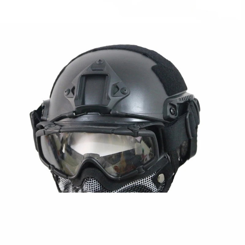 Airsoft Ballistic Goggles Hunting Helmet - Anti-Fog, Anti-Scratch Lens Paintball