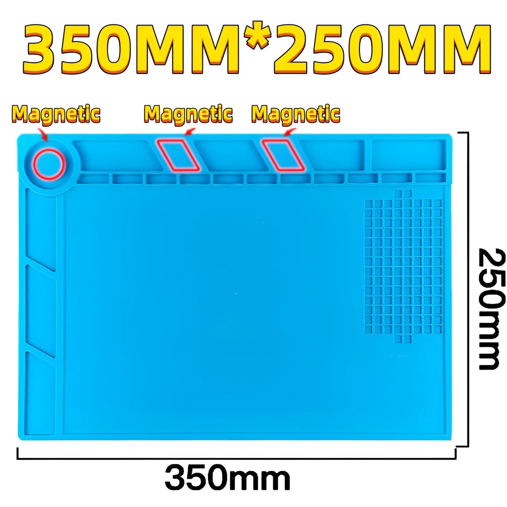 Silicone Soldering Mat Heat Resistant Repair Pad for Phone Laptop Electronics