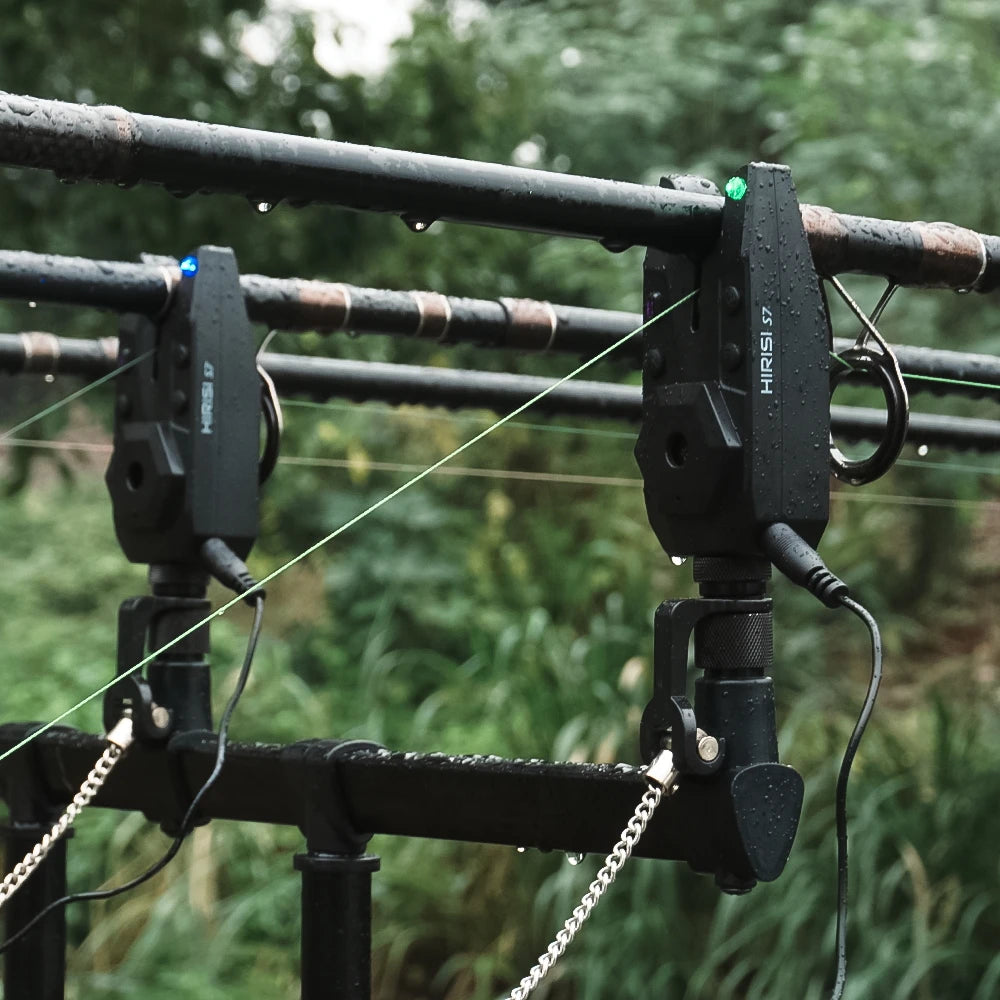 Hirisi Wireless Carp Fishing Bite Alarm Set Waterproof S7 1+2/3/4 Receiver Kit