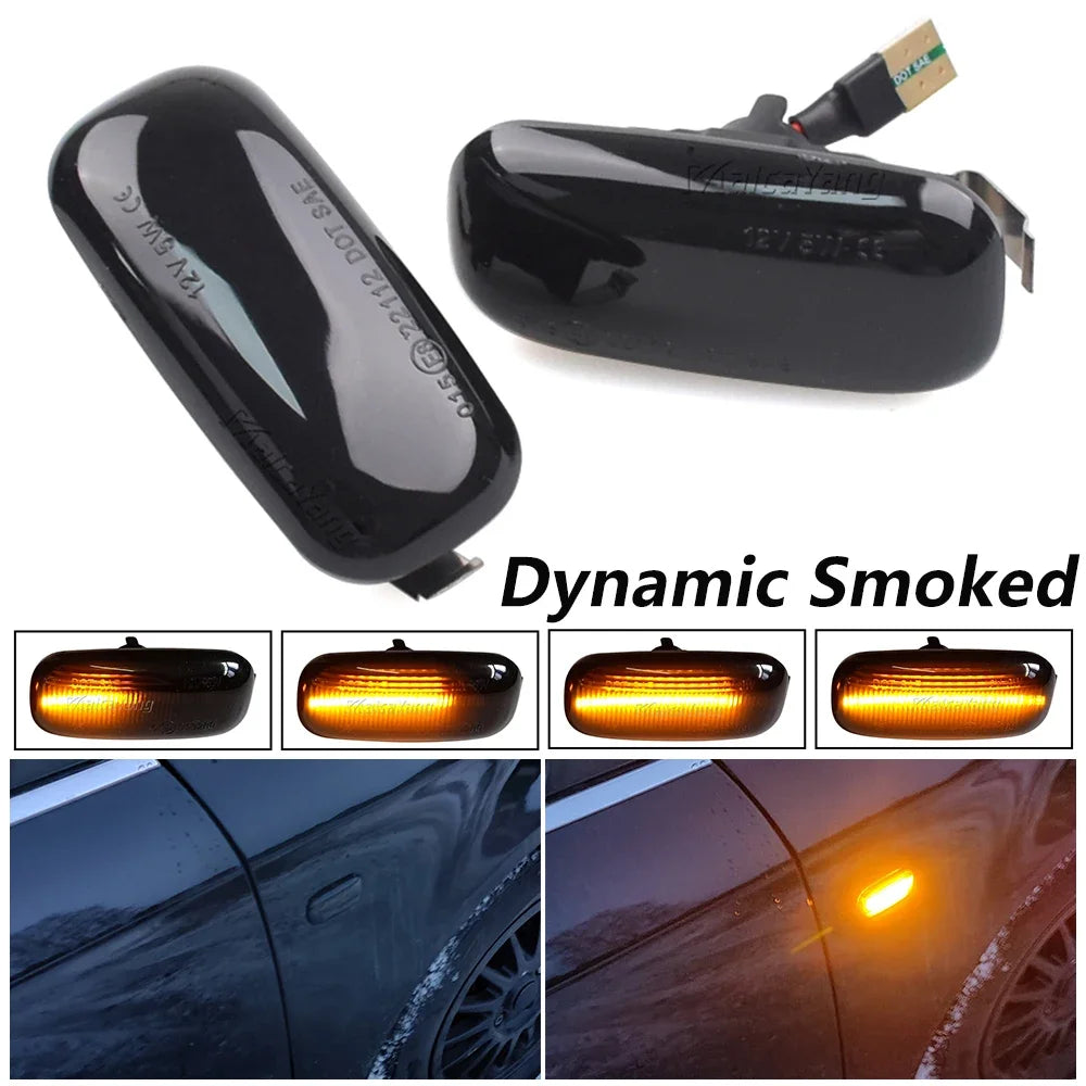 LED Dynamic Turn Signal Side Marker Light for Audi A3 A4 S4 RS4 A6 S6 RS6 8P B6 B7