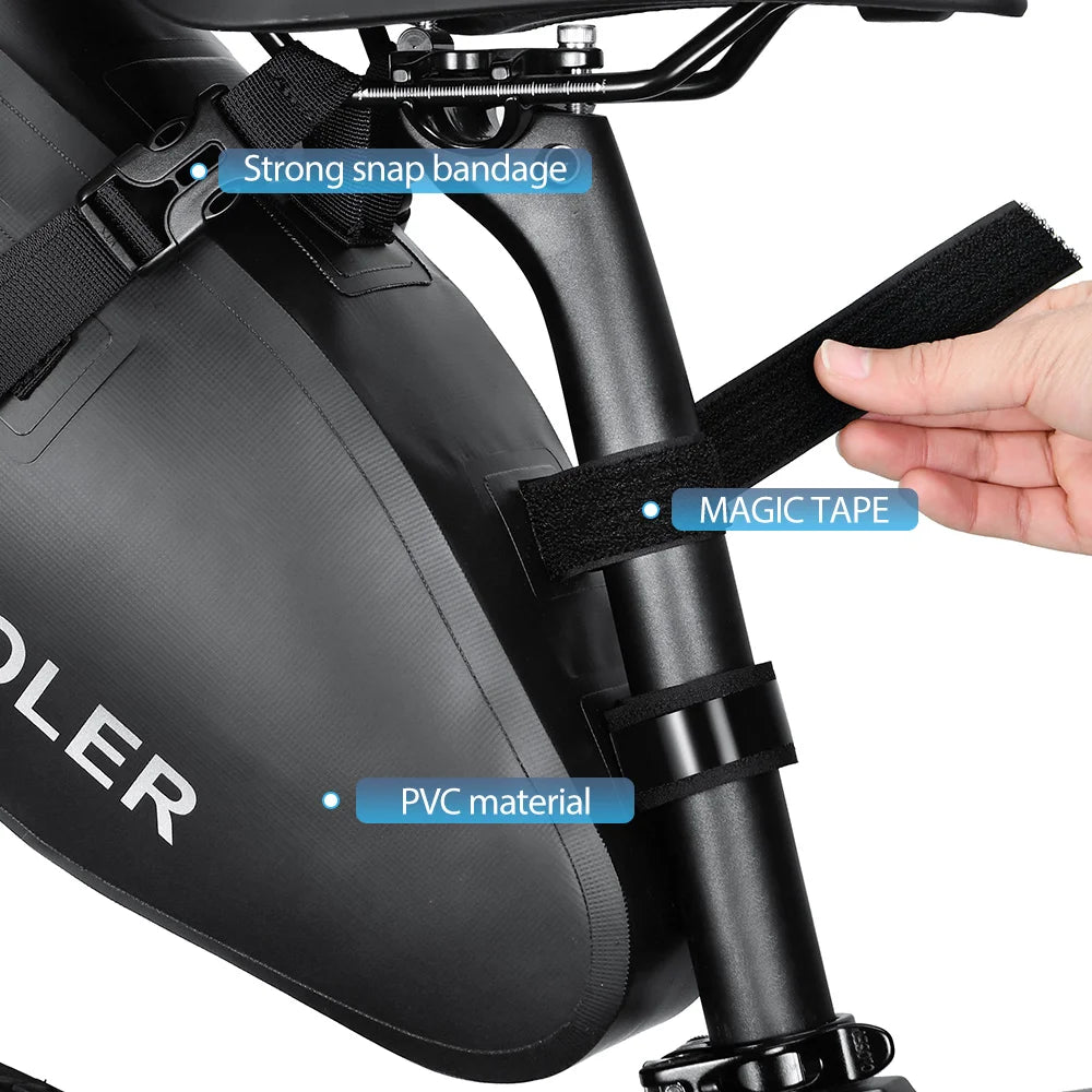 13L Waterproof Bicycle Saddle Tail Bag MTB Road Bike Luggage Touring eatpost