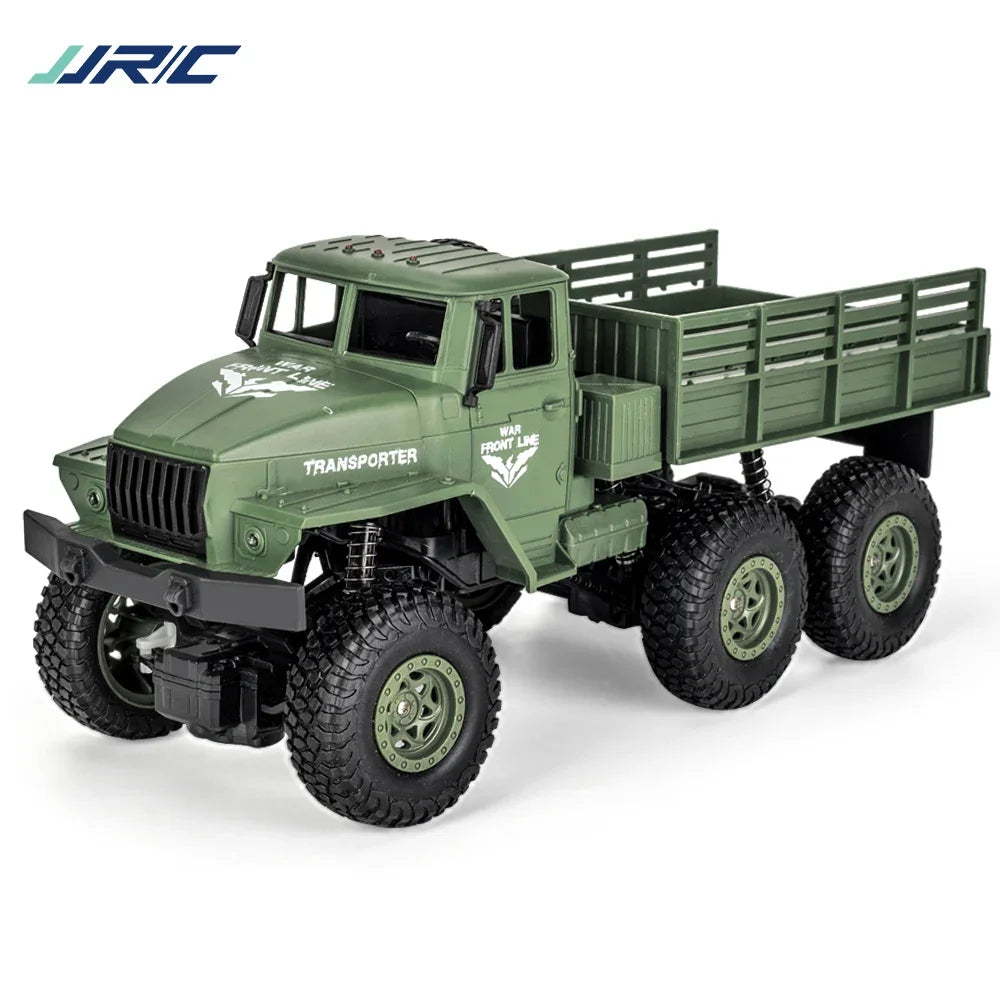 JJRC Q68 Q69 1/18 4WD Military RC Truck Off-Road RTR w/ Lights in Retail Box