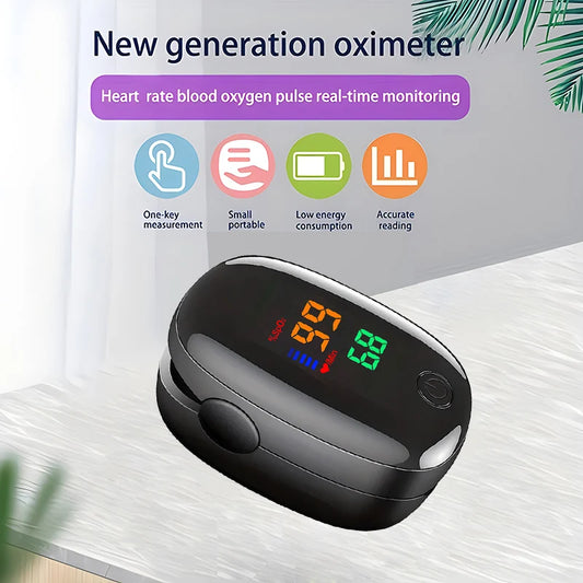 Finger Clip Pulse Oximeter | OLED Screen Blood Oxygen & Heart Rate Monitor