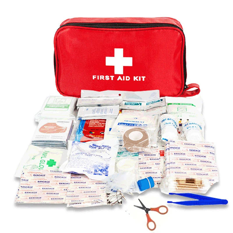 188pc Emergency Travel First Aid Kit – Home Car Survival Medical Supplies