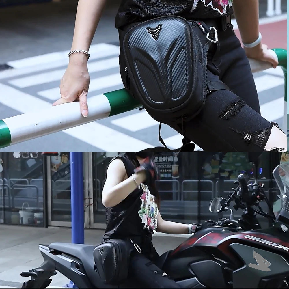 Motorcycle Drop Leg Bag – Waterproof Hip Bum Pack Thigh Belt for Outdoor Riding