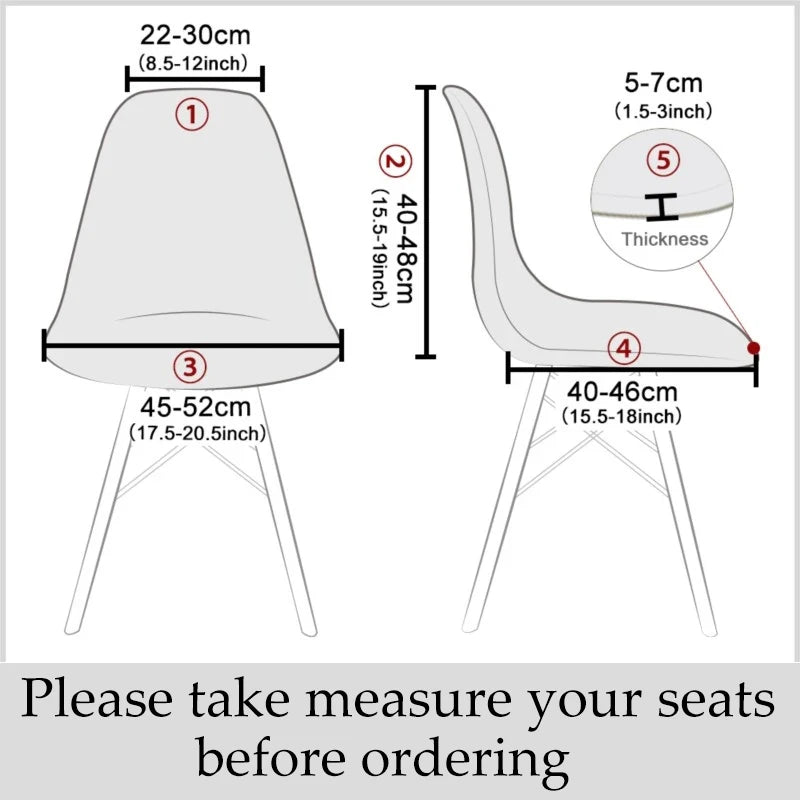 Stretch Printed Shell Chair Cover – Dining, Hotel, Banquet, Home, Wedding, Event
