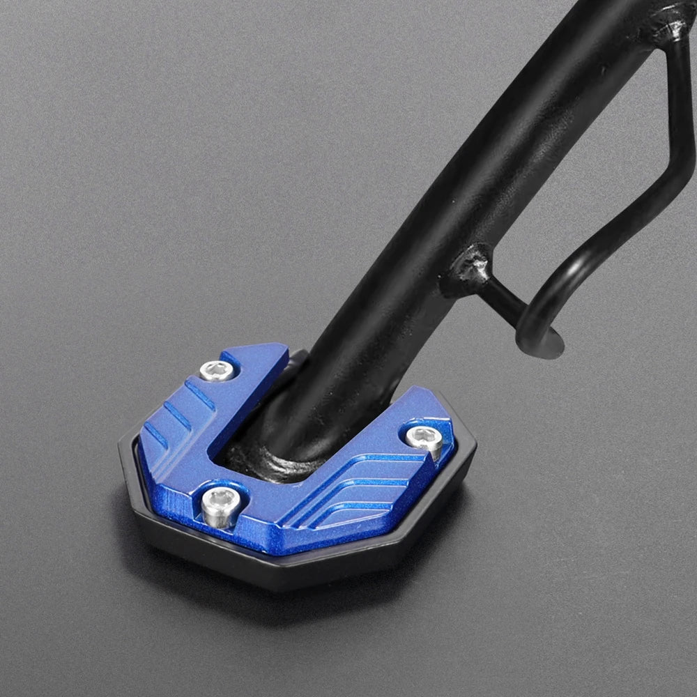 Motorcycle Kickstand Extender Foot Pad CNC Aluminium Support Plate, 5 Colors