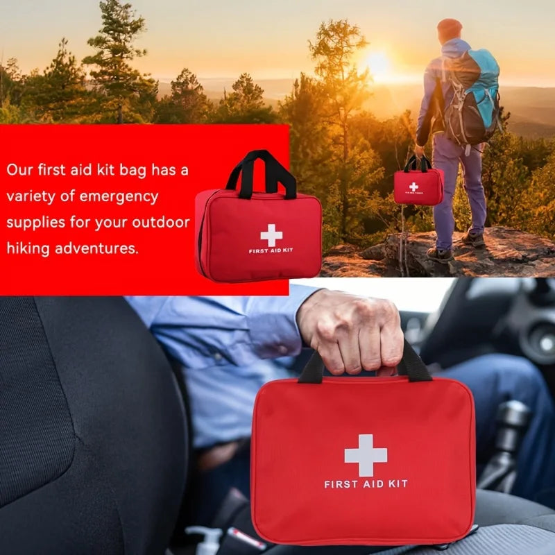 Durable Emergency First Aid Kit – Home, Office, Car, Travel, Camping Use