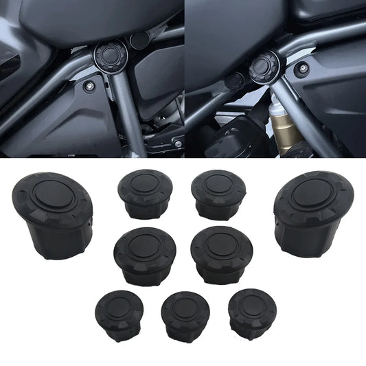 9pc Frame Hole Caps Set for BMW R1200GS R1250GS LC Adventure 2013-2022