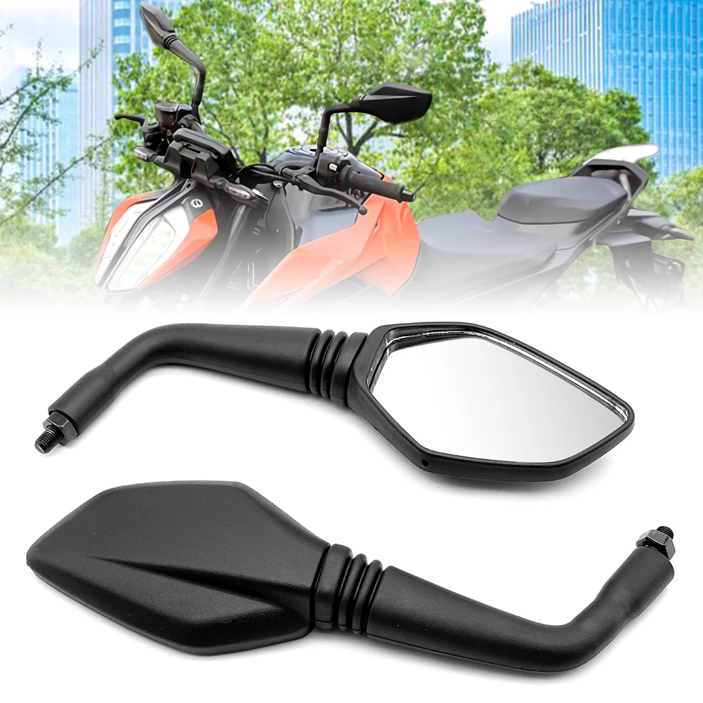 Universal Motorcycle Mirrors 10mm x1.25 (1x Right thread, 1x Left Thread ADV