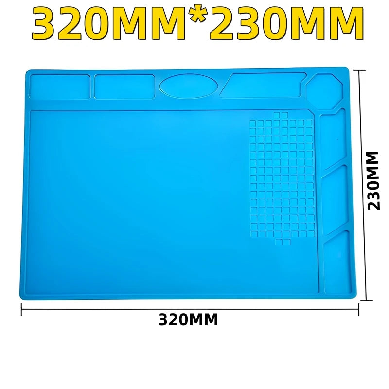 Silicone Soldering Mat Heat Resistant Repair Pad for Phone Laptop Electronics