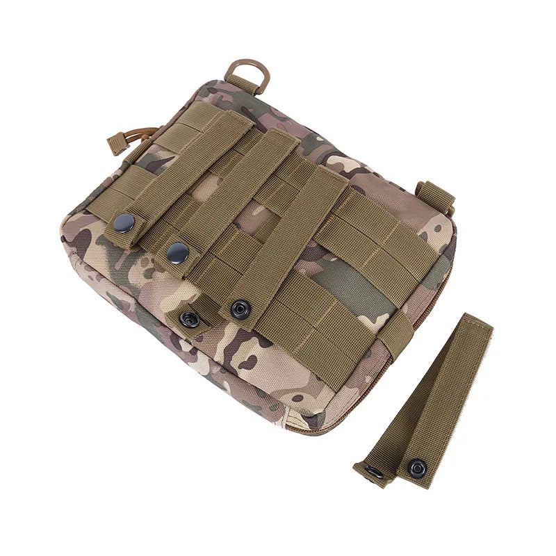 Tactical MOLLE Admin Pouch 1000D Nylon Utility Bag Map Pocket EDC  CS