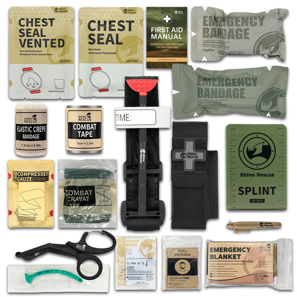RHINO RESCUE-SE IFAK Trauma First Aid Kit | Tactical Medical Pouch | Emergency