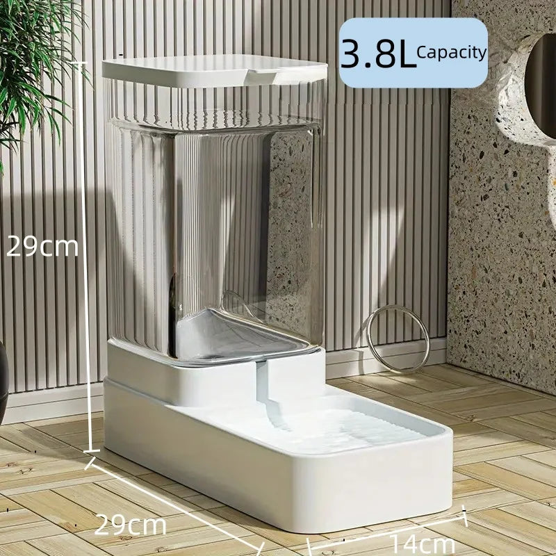 Automatic Cat & Dog Feeder Water Dispenser Gravity Pet Food Storage 3.3L / 3.8L