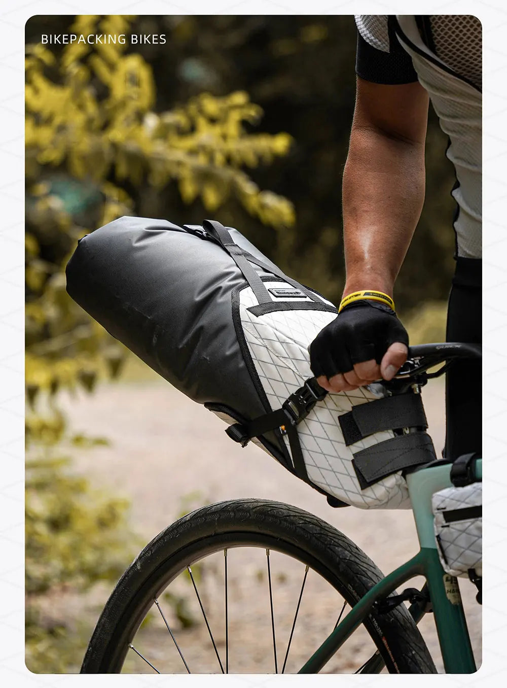Rhinowalk 14L Waterproof Bike Saddle Bag Large Rear Seat Pack Bikepacking MTB