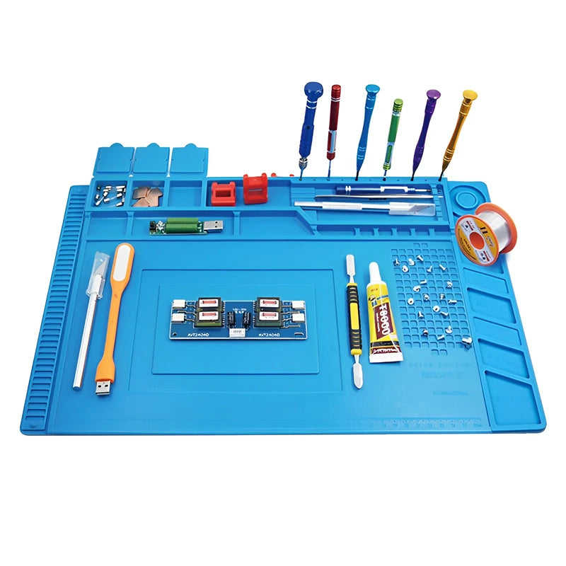 Silicone Soldering Mat Heat Resistant Repair Pad for Phone Laptop Electronics