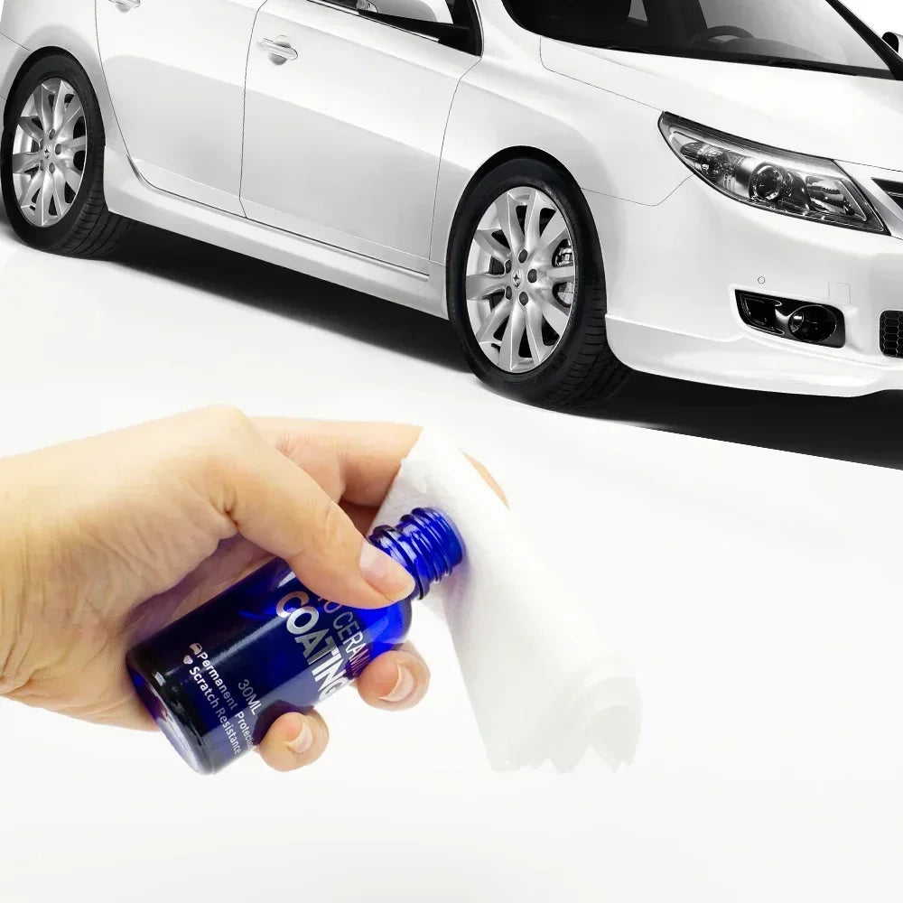 9H Ceramic Coating Car Paint Protection - Hydrophobic Auto Glass Polish 30ML