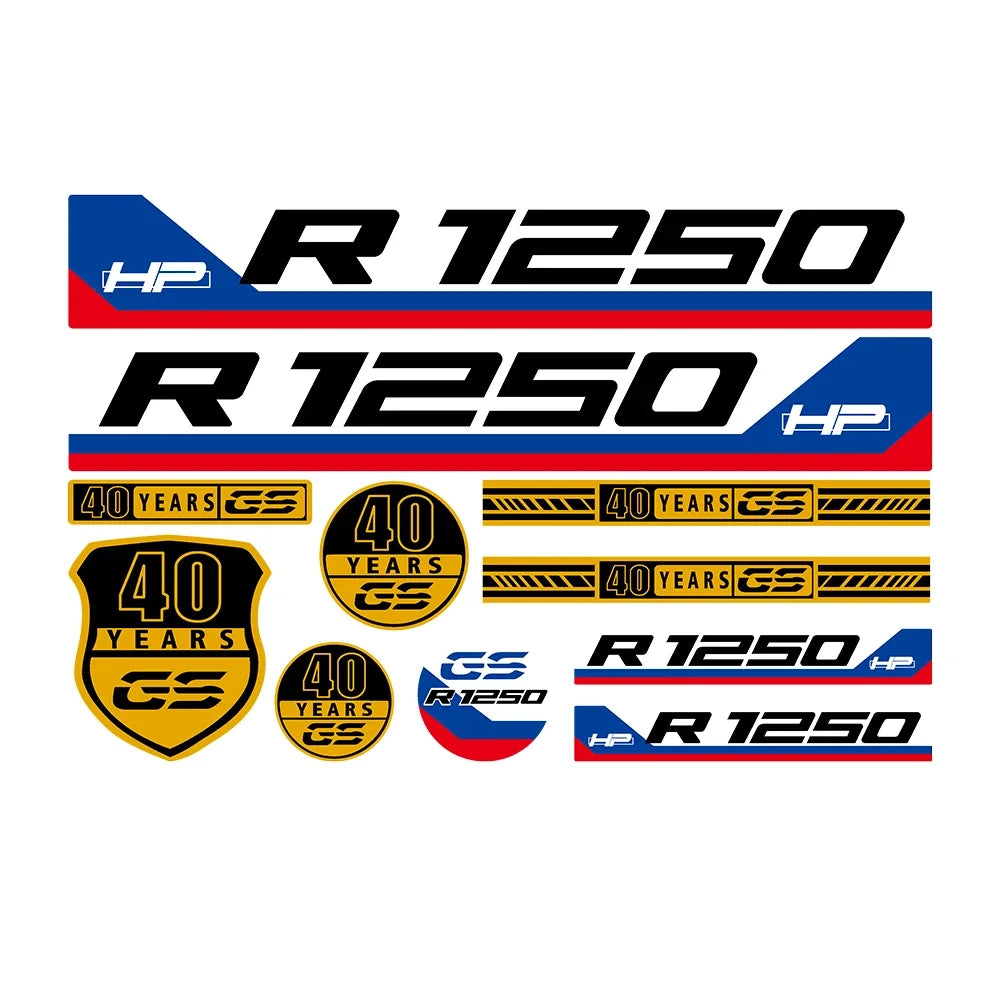 BMW R1200GS R1250GS ADV S1000XR Motorcycle Decals Swingarm Shaft, wheel & other