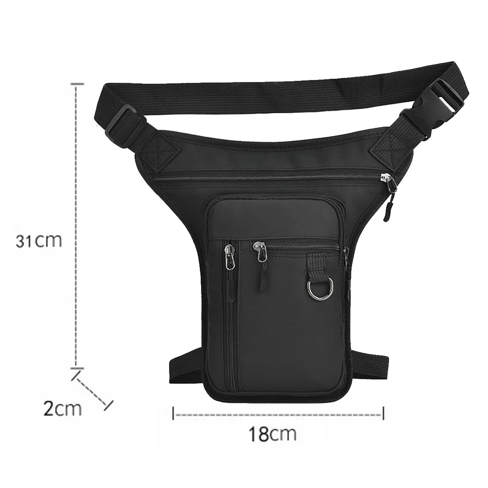 Motorcycle Drop Leg Bag – Waterproof Hip Bum Pack Thigh Belt for Outdoor Riding