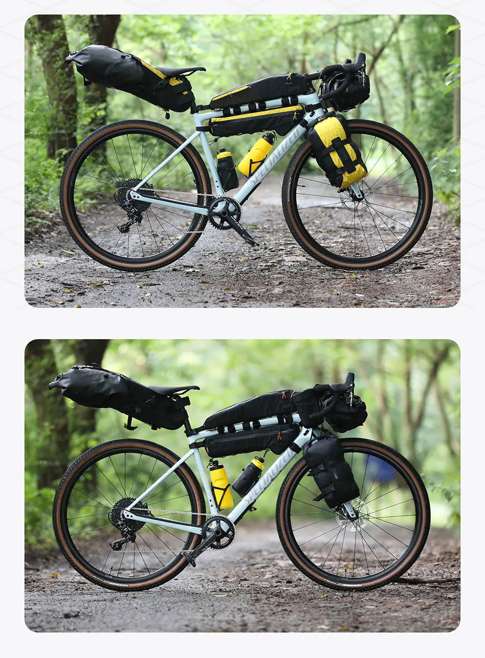 Rhinowalk 14L Waterproof Bike Saddle Bag Large Rear Seat Pack Bikepacking MTB
