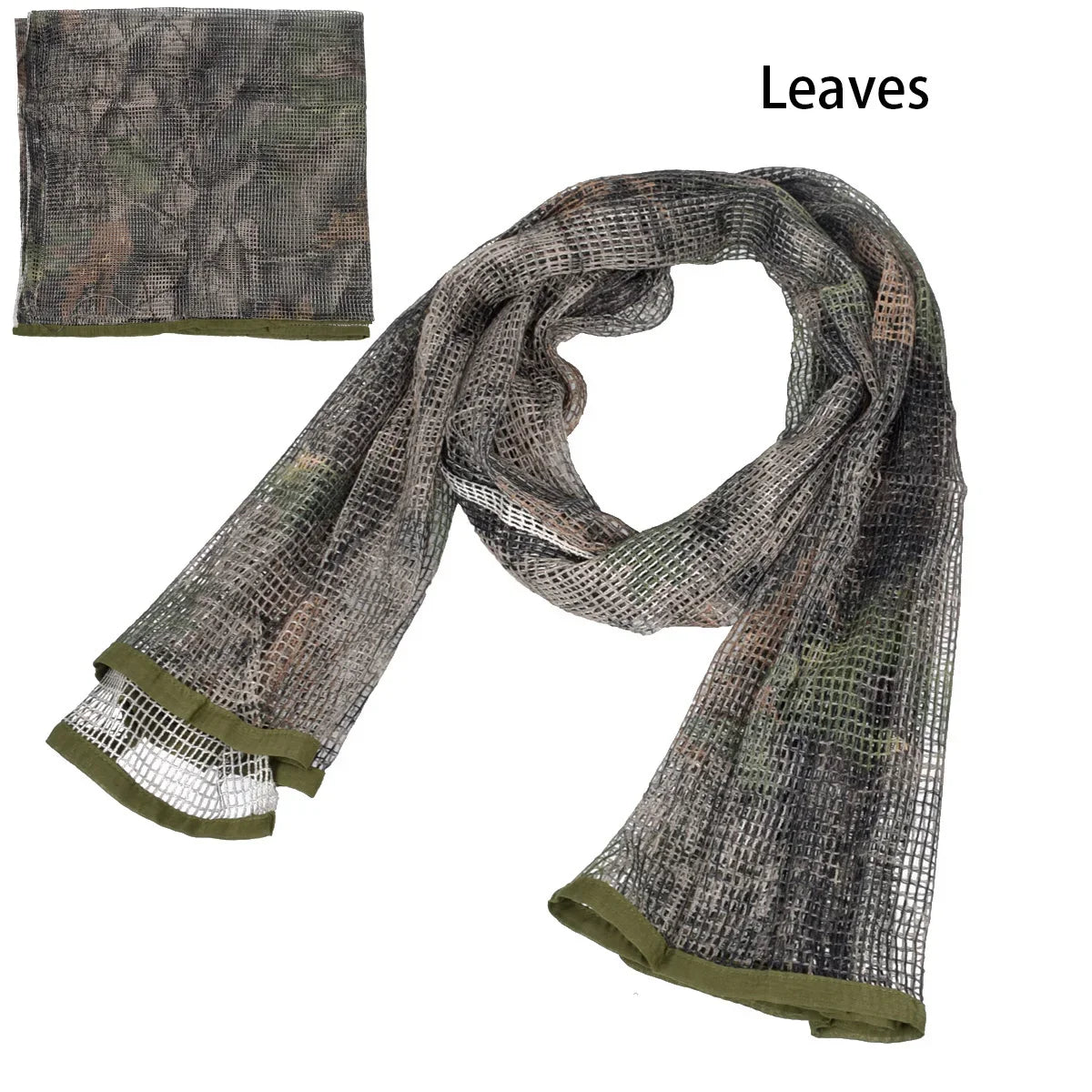 Tactical Cotton Scarf Mesh Neck Keffiyeh Camouflage Face Sniper Veil for Hunting