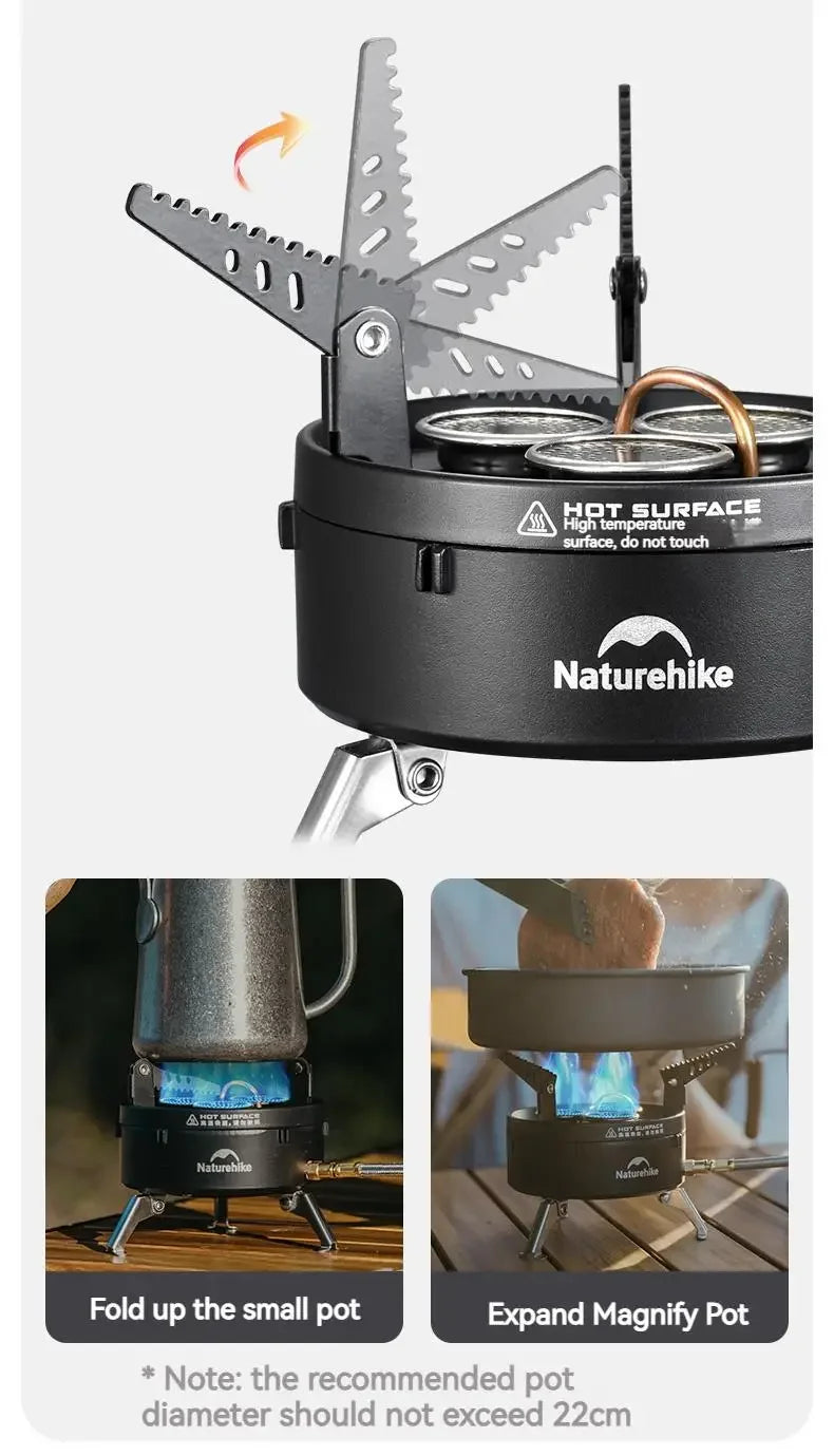 Dark Star Gas Stove Camping compact folding Portable Outdoor 3x Burner