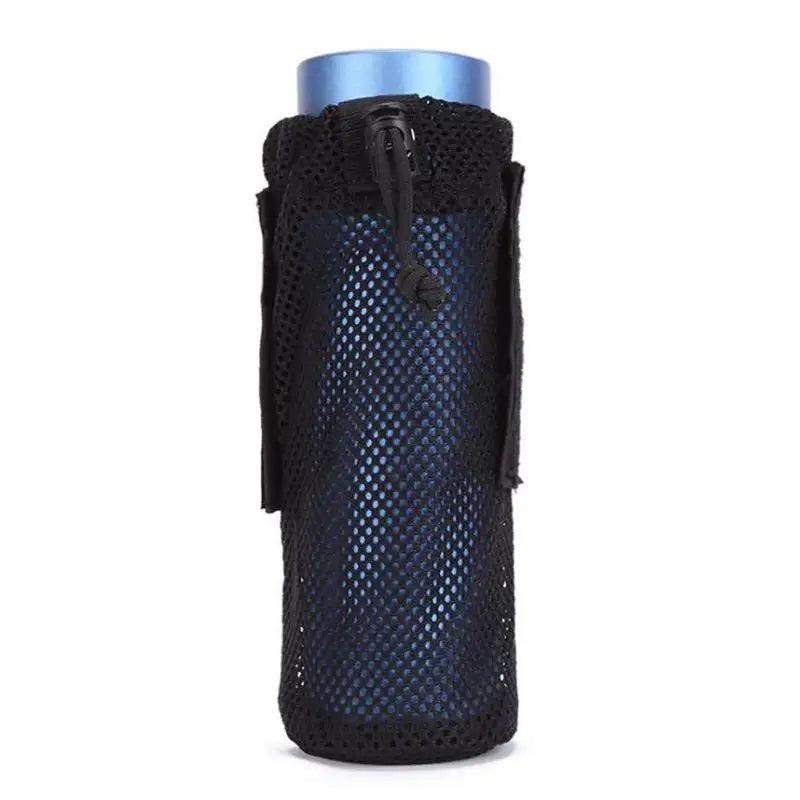 Tactical Molle Water Bottle Pouch Outdoor Mesh Holder Bag Hiking Cycle Backpack