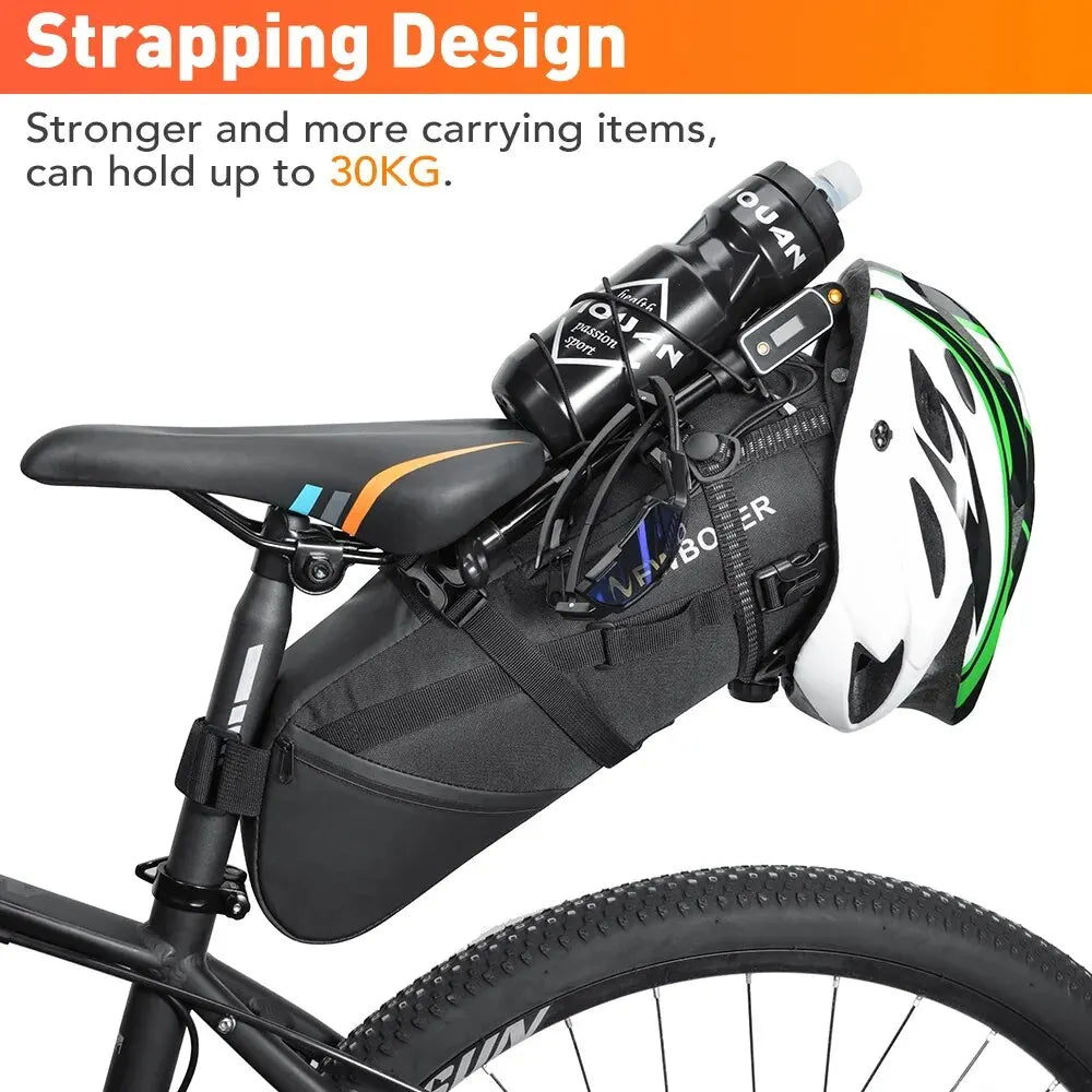 NEWBOLER 10L Waterproof Bike Saddle Bag Rear Seat Tail Pack MTB Road Cycling