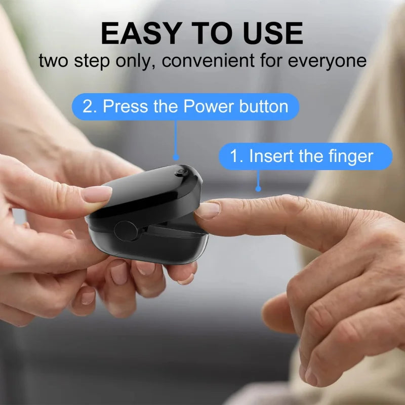 Finger Clip Pulse Oximeter | OLED Screen Blood Oxygen & Heart Rate Monitor