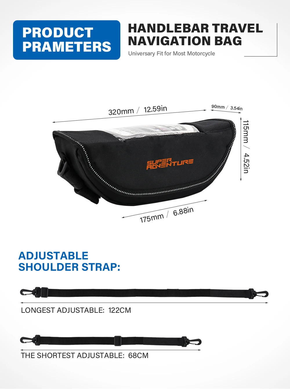 Waterproof Storage KTM 1290 1190 1090 1050 890 790 Adventure - Handlebar Bag