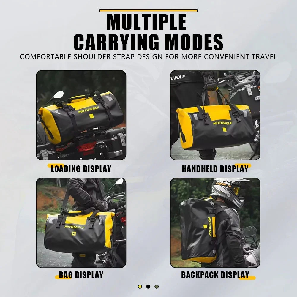 Waterproof Motorcycle Saddlebags 40L 60L 66L Luggage Touring Adventure IP68