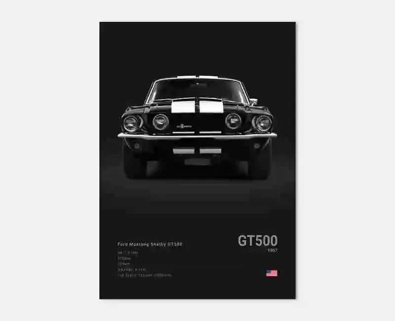 Pop Off Road Car Mancave Poster Luxury Supercar Canvas Wall Art MK1 RS GT500 GTR