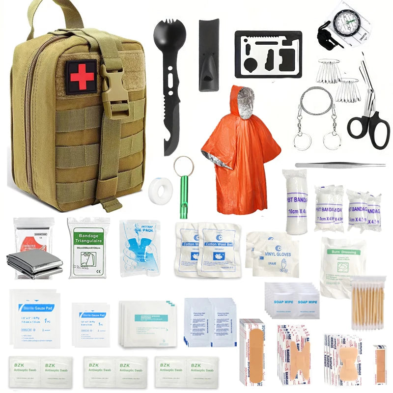 220-Piece Ultimate First Aid Kit - Trauma Medical Kit for Home, Travel & Hiking