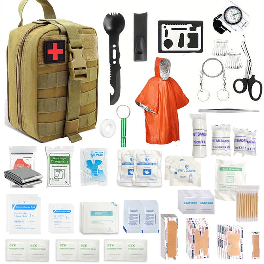220-Piece Trauma Medical First Aid Kit - Ultimate Kit for Home, Travel & Hiking