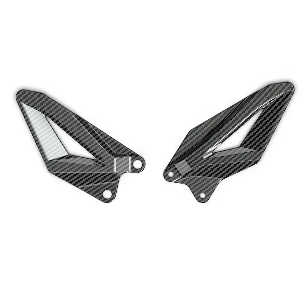Kawasaki ZX-6R 2009-2024 Carbon look Footrest Pedal Heel Guard Plates
