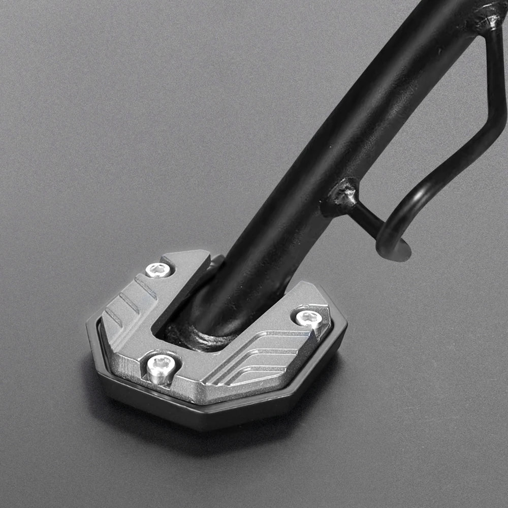Motorcycle Kickstand Extender Foot Pad CNC Aluminium Support Plate, 5 Colors