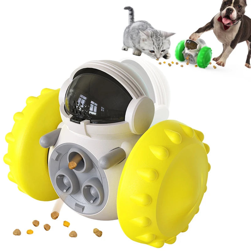 Interactive Dog Food Dispenser Toy - Slow Feeder, IQ Training, Anti-Anxiety