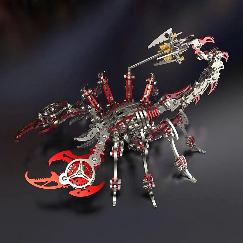 3D Scorpion Metal Puzzle Steampunk Insect Model Kit - 454 PCS DIY Model