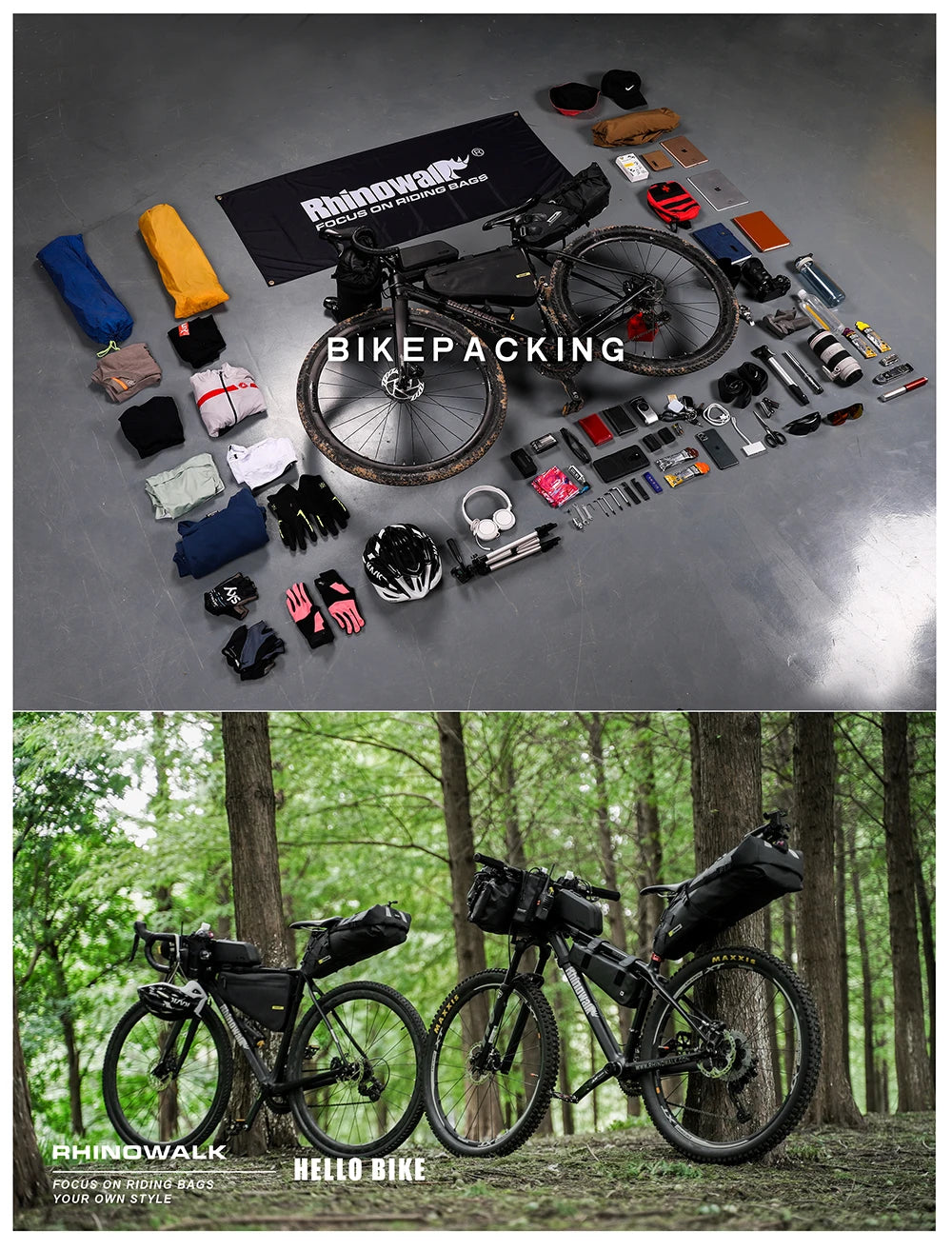 Waterproof Bicycle Saddle Bag Rear Pannier MTB Road Bike Tail Bag 10L 13L