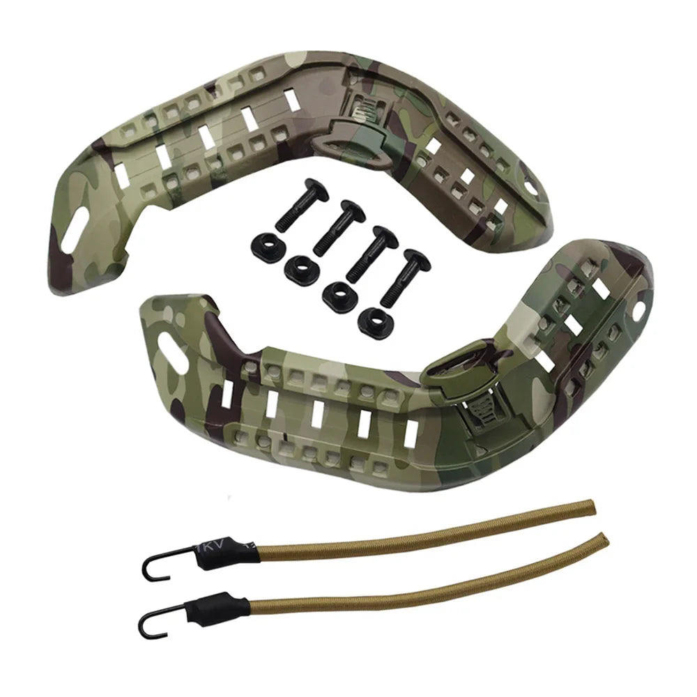 Tactical Helmet Side Rail Mount Kit ABS Airsoft Guide Rail Set