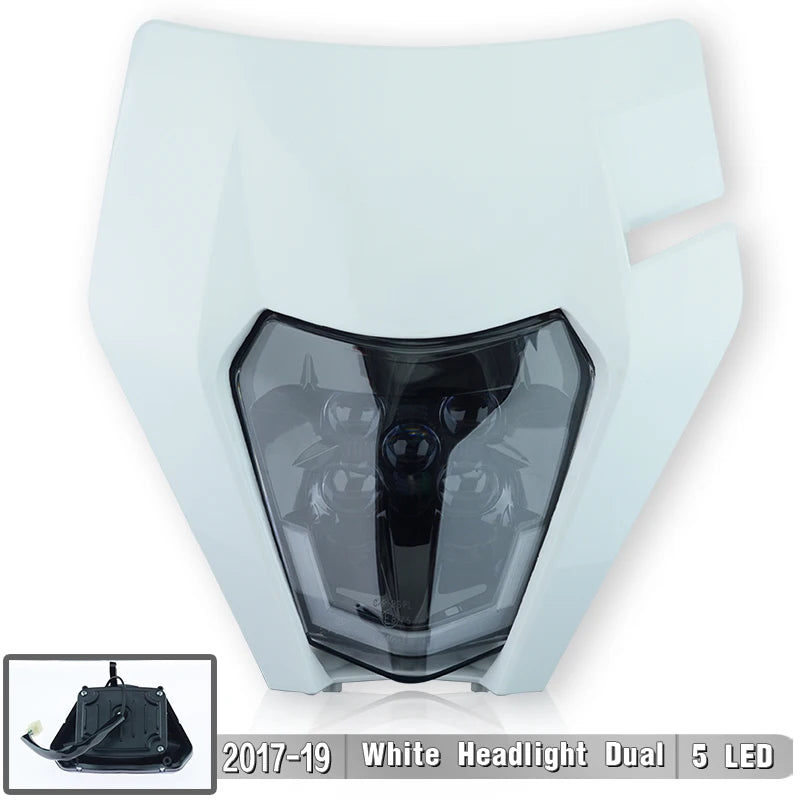 LED Headlight Plate for KTM EXC XC SX 125/250/300/450 Supermoto Enduro Bikes
