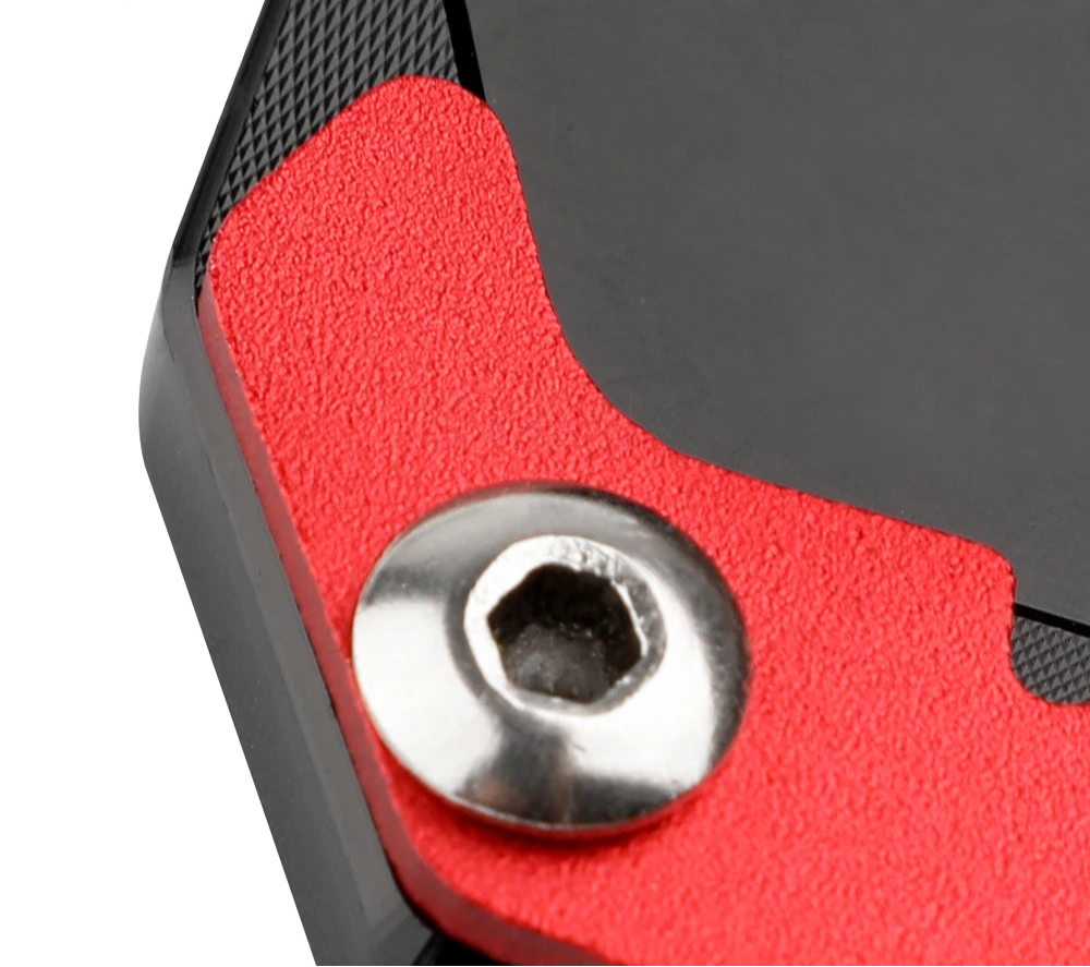 BMW R1300GS CNC Kickstand Side Stand Extension Enlarger Plate Pad 2023–2024