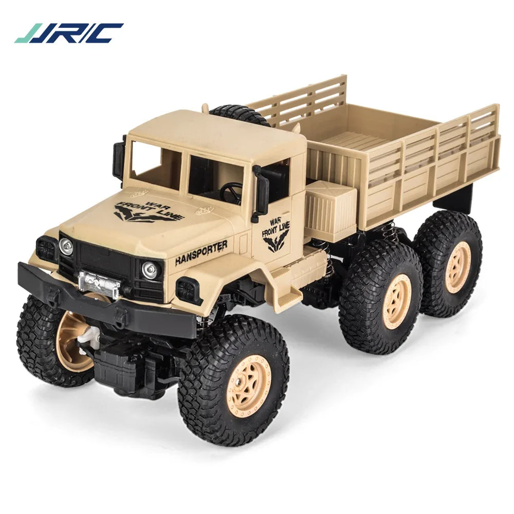 JJRC Q68 Q69 1/18 4WD Military RC Truck Off-Road RTR w/ Lights in Retail Box