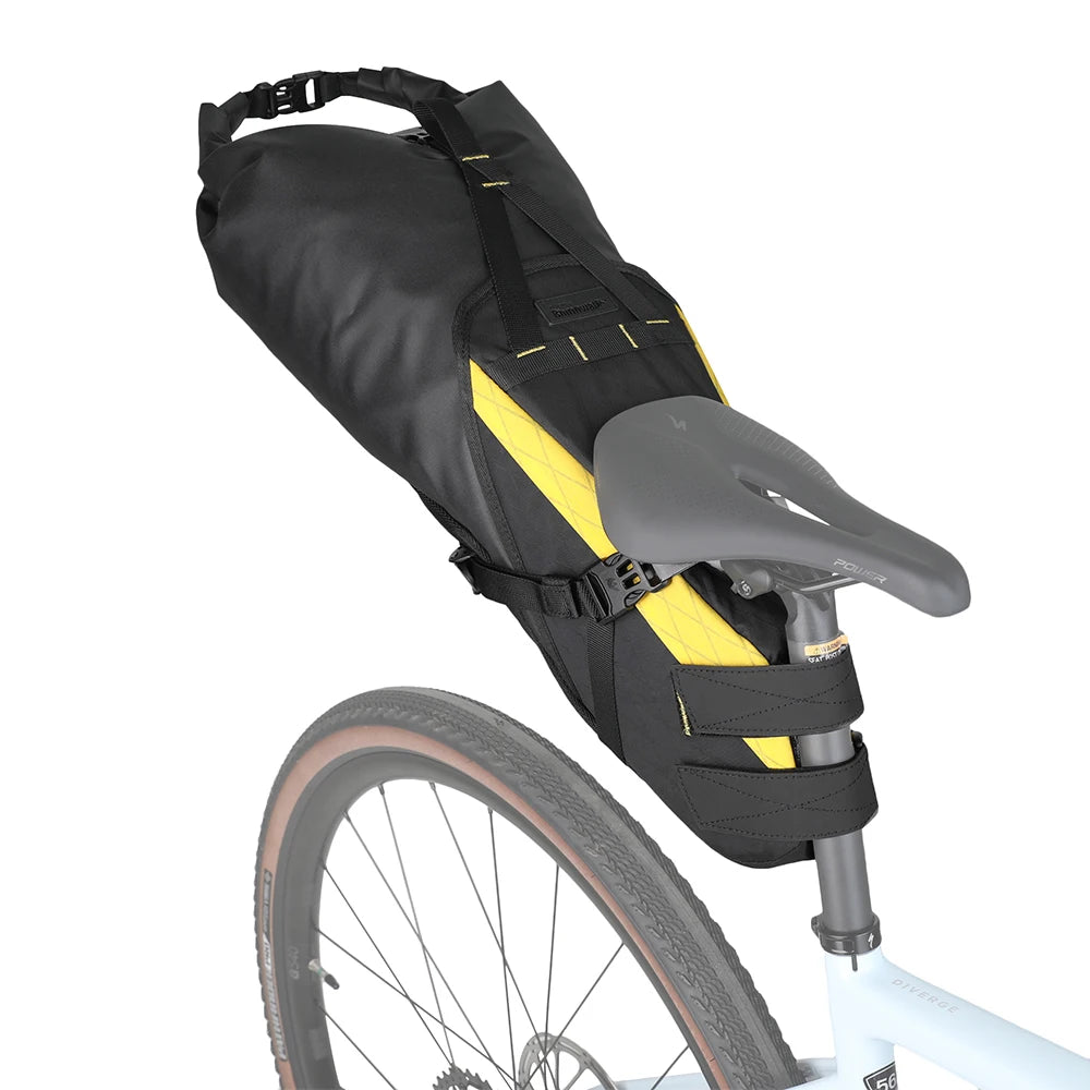 Rhinowalk 14L Waterproof Bike Saddle Bag Large Rear Seat Pack Bikepacking MTB