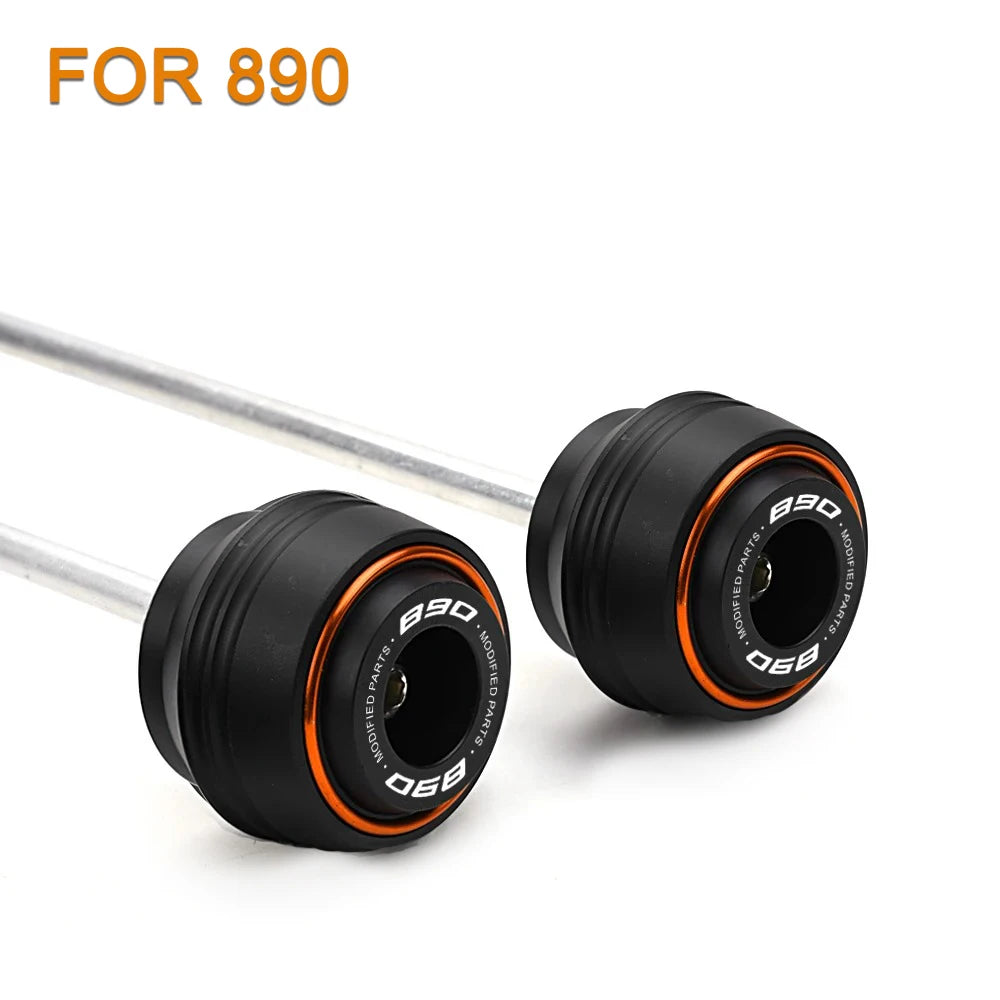 KTM 690 790 890 1290 Duke ADV F&R Axle Sliders Protectors 2017–2025