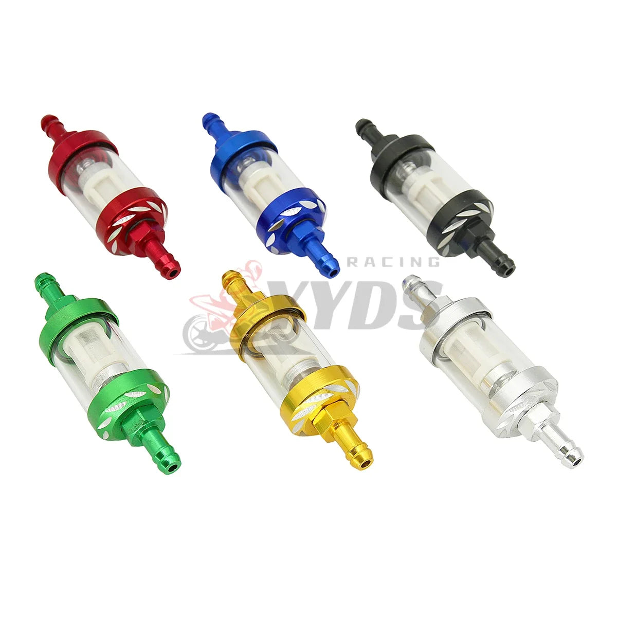 8mm CNC Aluminium Motorcycle Petrol Fuel Filter, moto x Pit Bike Dirt Bike Car